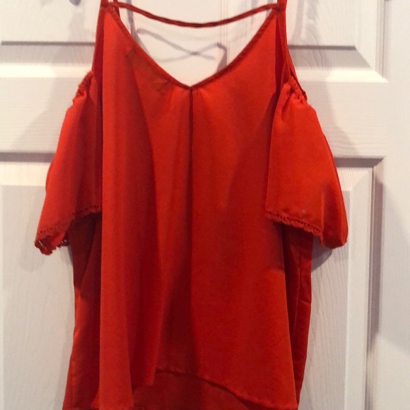 Orange red Blouse - Picture 2 of 2